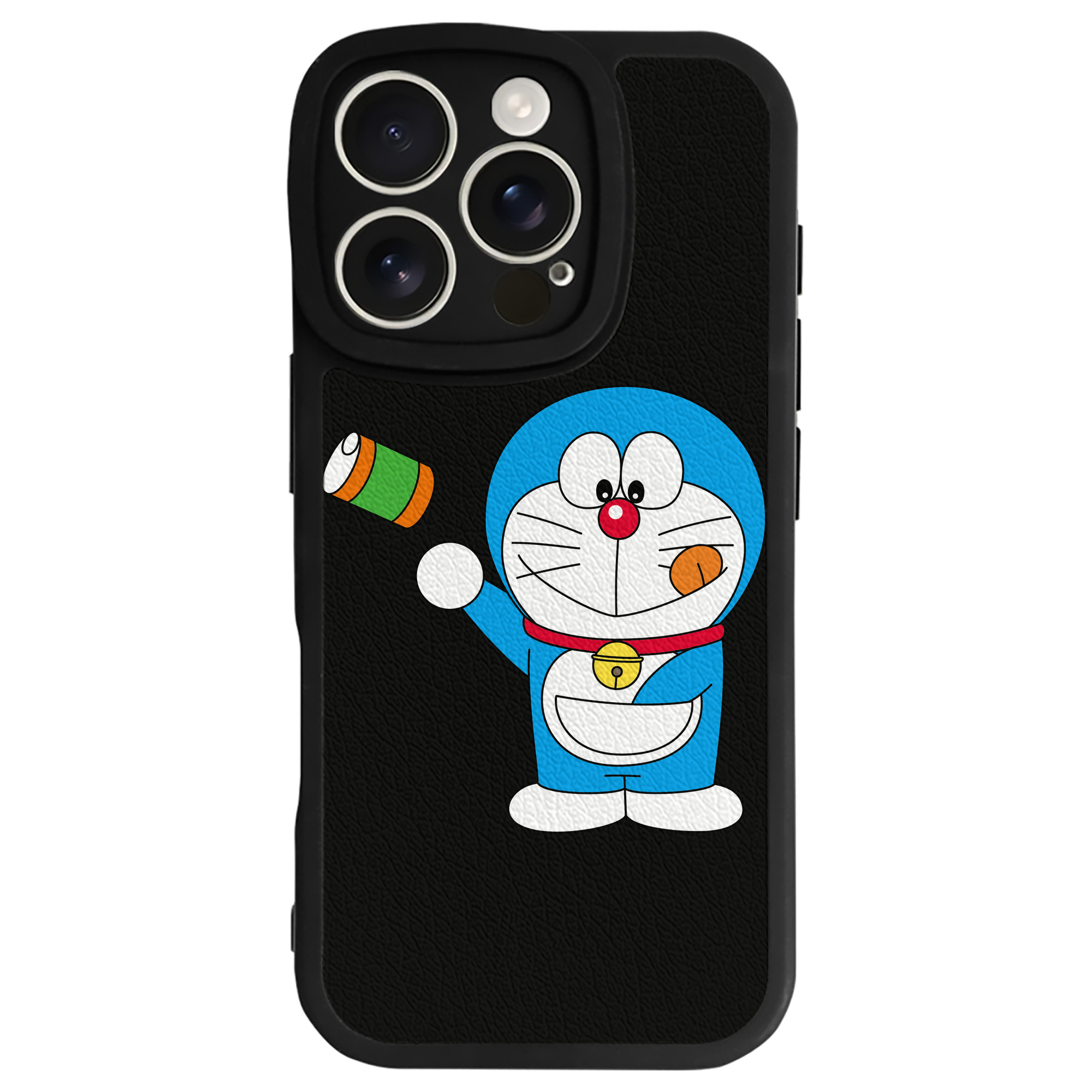 （画像用） ドラえもん Doraemon 【iPhone 16シリーズ対応】シリコンスマホケース（レザー調） 材質：シリコン